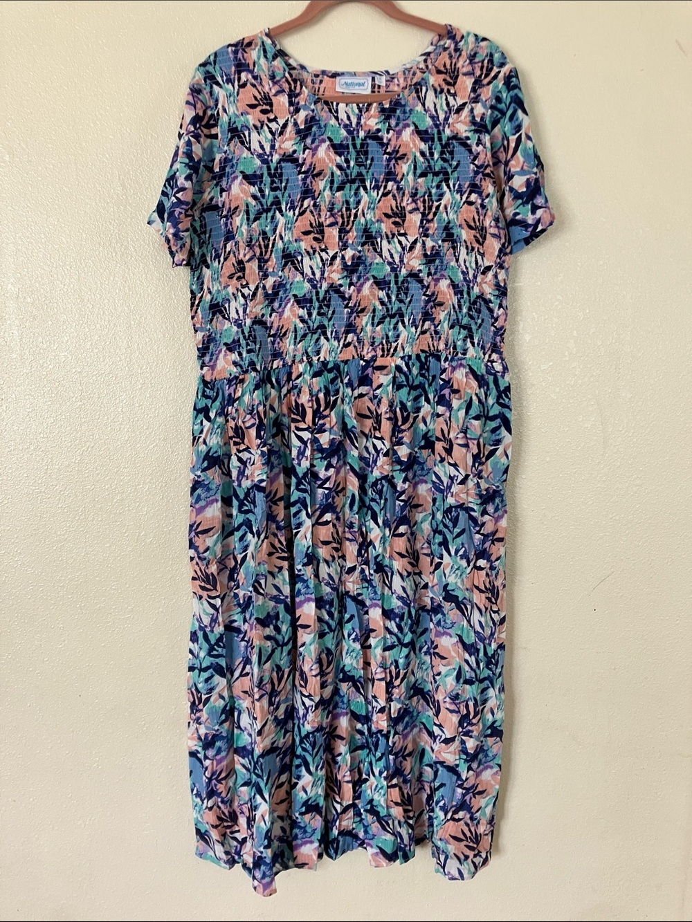 National Smocked Summer Dress, 1X